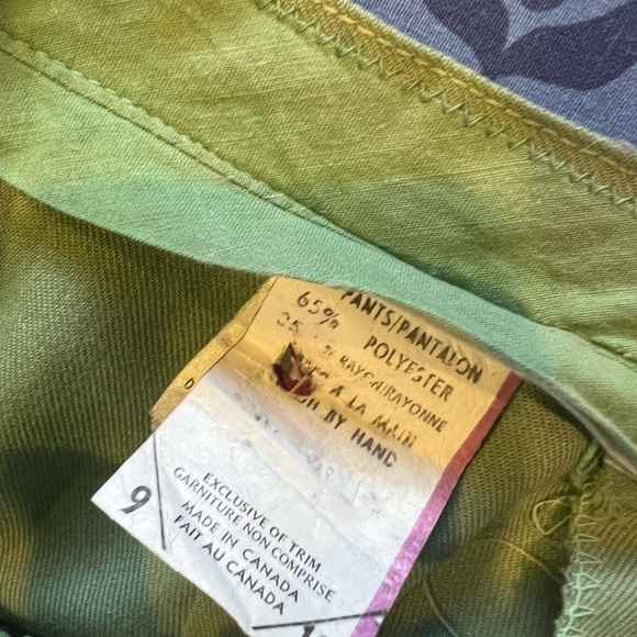 Very cool sage green vintage 70s flair pants - Picture 8 of 8